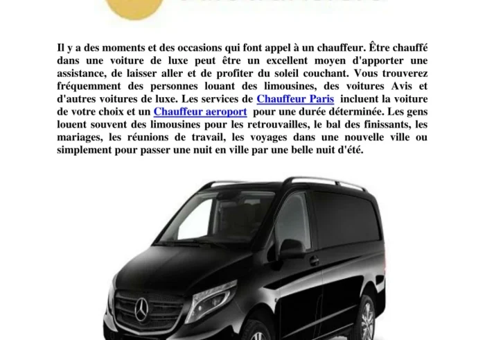 découvrez les avantages de la location de voiture avec chauffeur : confort, gain de temps, trajet personnalisé et service sur mesure pour vos déplacements professionnels ou personnels.