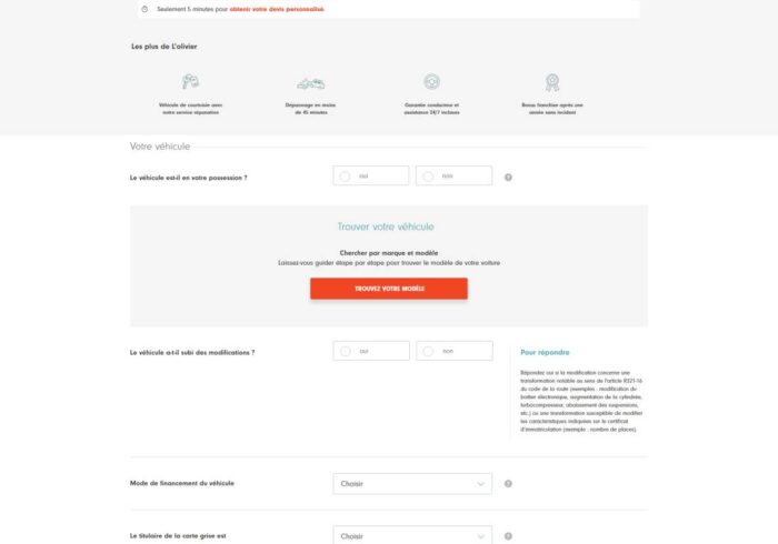obtenez rapidement votre devis d'assurance auto personnalisé. comparez les meilleures offres et choisissez la couverture adaptée à vos besoins, le tout en quelques clics !