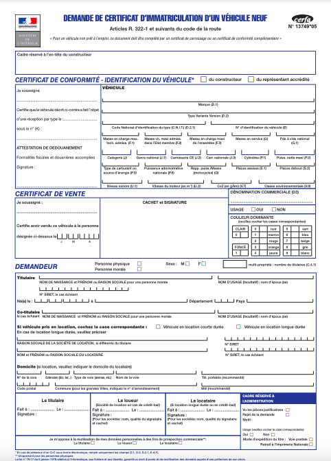 découvrez tout ce qu'il faut savoir sur le certificat d'immatriculation, document essentiel pour l'enregistrement de votre véhicule. apprenez comment l'obtenir, les formalités nécessaires et son importance pour la conduite en toute légalité.