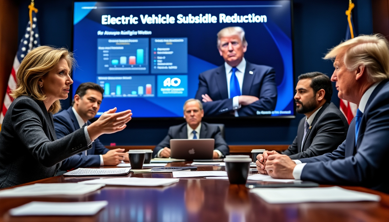 découvrez comment l'administration trump envisage de réduire les subventions pour les véhicules électriques aux états-unis, un changement de politique qui pourrait avoir un impact significatif sur l'industrie automobile et l'environnement. restez informé des implications économiques et écologiques de cette décision.