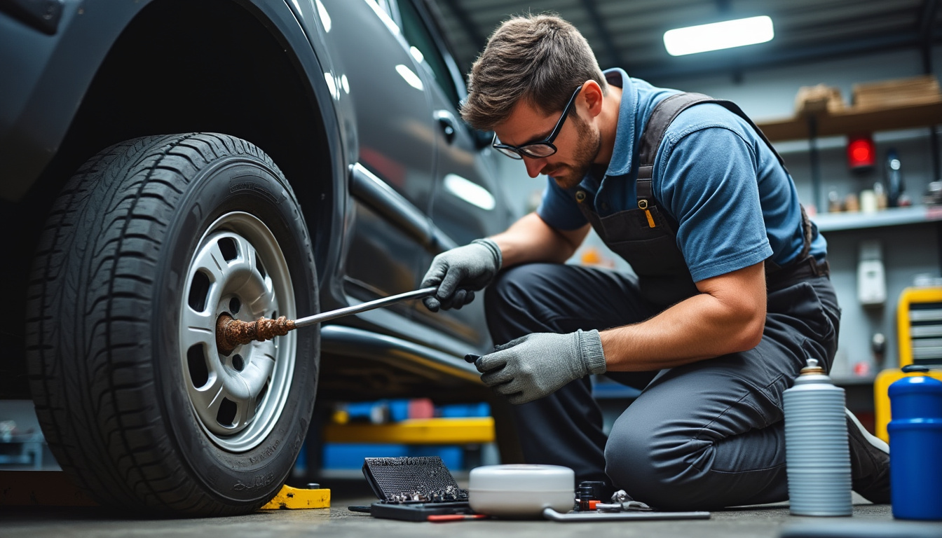 bénéficiez d'un service de réparation de pneu crevé à domicile : un moyen pratique pour économiser du temps et de l'argent sans vous déplacer. nos experts se chargent de tout directement chez vous !