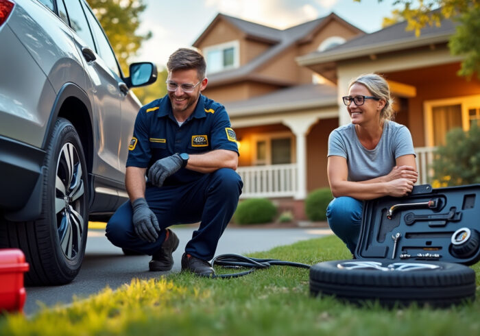 découvrez notre service de réparation de pneu crevé à domicile, conçu pour vous faire gagner du temps et de l'argent. profitez d'une intervention rapide et professionnelle, sans avoir à vous déplacer. roulez en toute sécurité avec des pneus en parfait état!