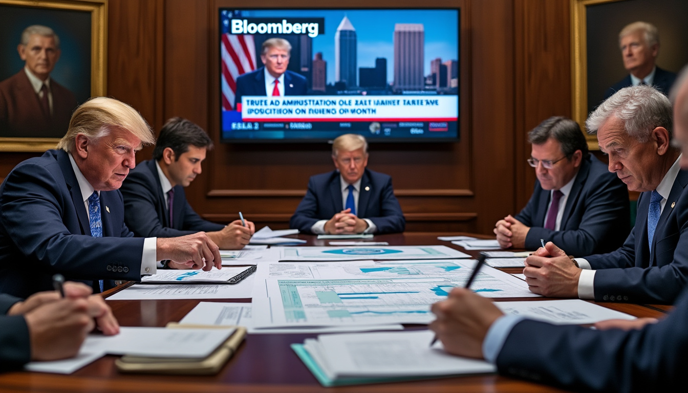 l'administration trump envisagerait de retarder d'un mois l'application des droits de douane sur les véhicules, selon des informations exclusives de bloomberg. découvrez les implications économiques et politiques de cette décision potentielle.