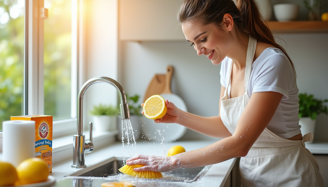 découvrez la méthode simple et rapide d'une maman de familles nombreuses pour redonner éclat à votre évier avec seulement trois ingrédients ! transformez votre cuisine en un clin d'œil grâce à ces astuces pratiques et efficaces. parfait pour les mamans occupées qui souhaitent un résultat impeccable sans effort.