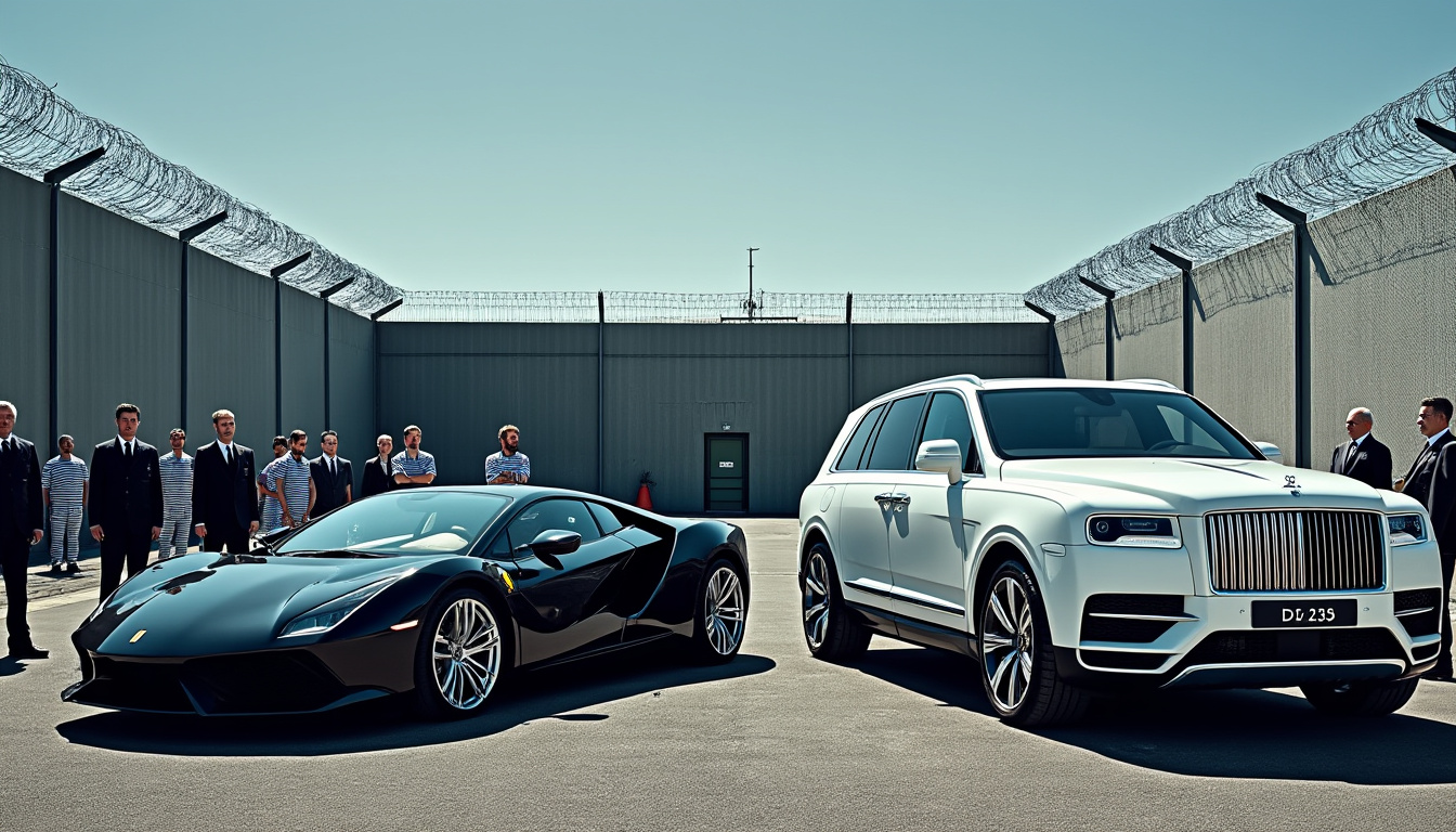 découvrez une première en france où deux véhicules de luxe, précédemment confisqués, sont remis à l'administration pénitentiaire. un tournant inédit dans la gestion des biens saisis par la justice.