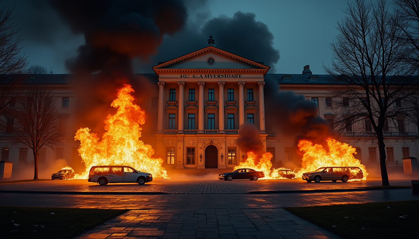 découvrez l'incendie spectaculaire survenu à agen, où plusieurs véhicules ont pris feu durant la nuit devant l'école nationale de l'administration pénitentiaire. plongée dans une nuit d'angoisse et d'interventions d'urgence.