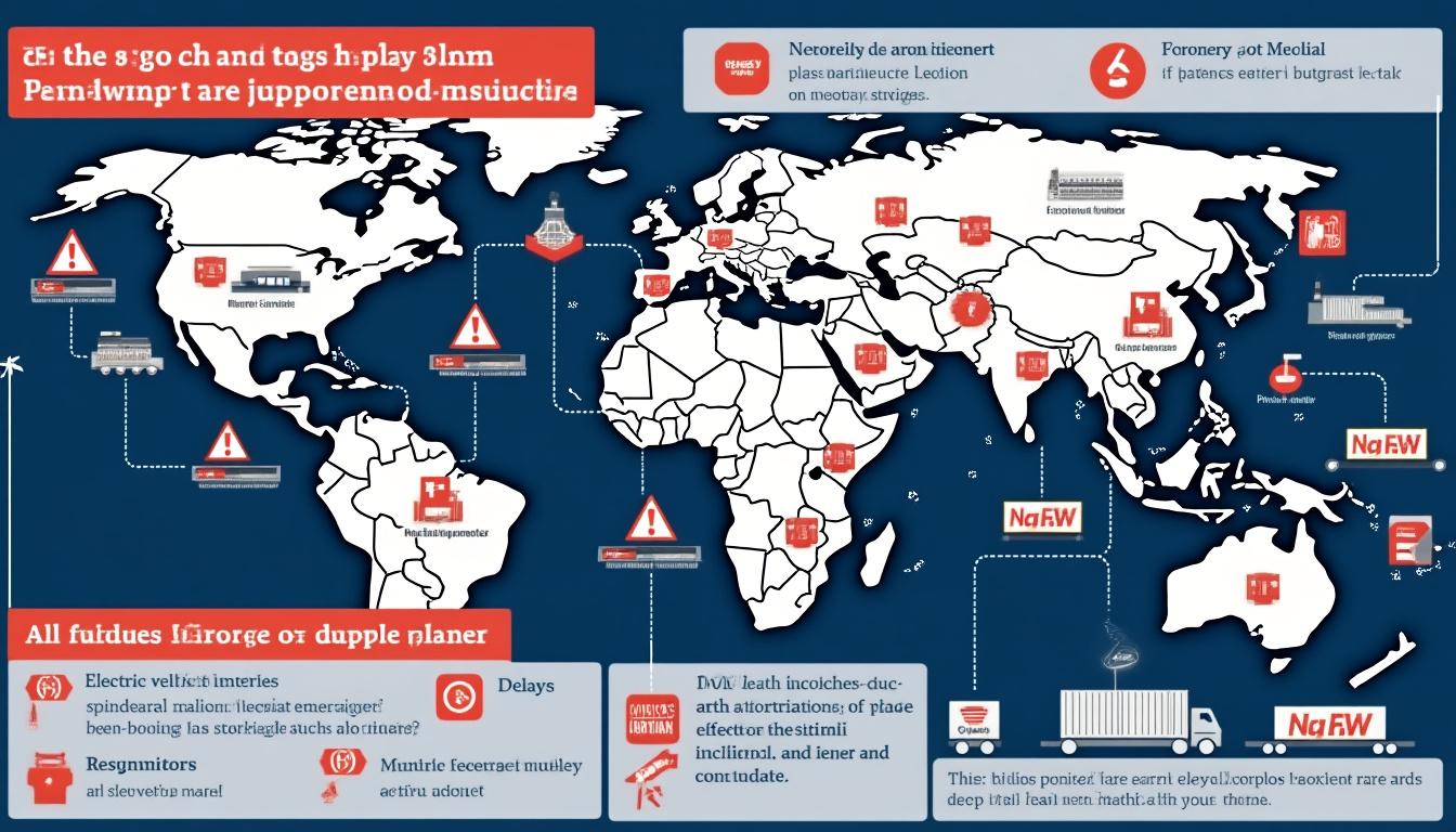 découvrez comment la crise des terres rares impacte l'industrie automobile européenne, entraînant la fermeture de plusieurs usines. analyse des tensions commerciales avec la chine et leurs conséquences sur la production et l'innovation en europe.