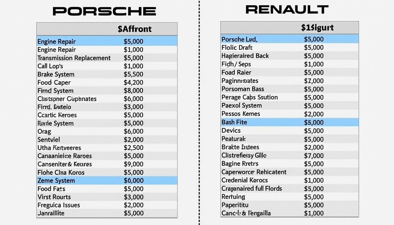 découvrez les marques de voitures les plus souvent impliquées dans des accidents et examinez les coûts de réparation associés, avec un éclairage particulier sur renault, peugeot, porsche et d'autres. informez-vous avant d'acheter votre prochaine voiture.