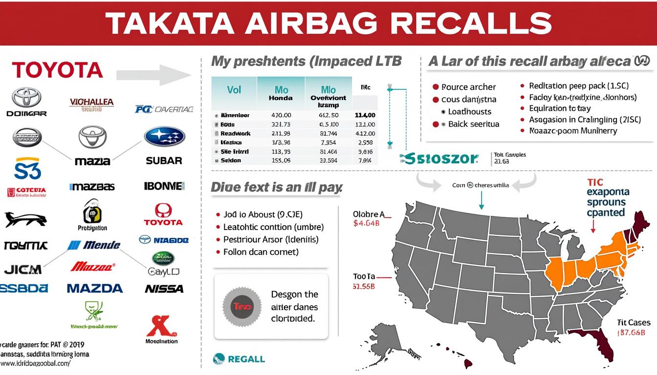 découvrez la vaste campagne de rappel concernant les airbags défectueux de takata, affectant plus de trente marques automobiles. informez-vous sur les risques et les mesures de sécurité pour protéger votre véhicule.