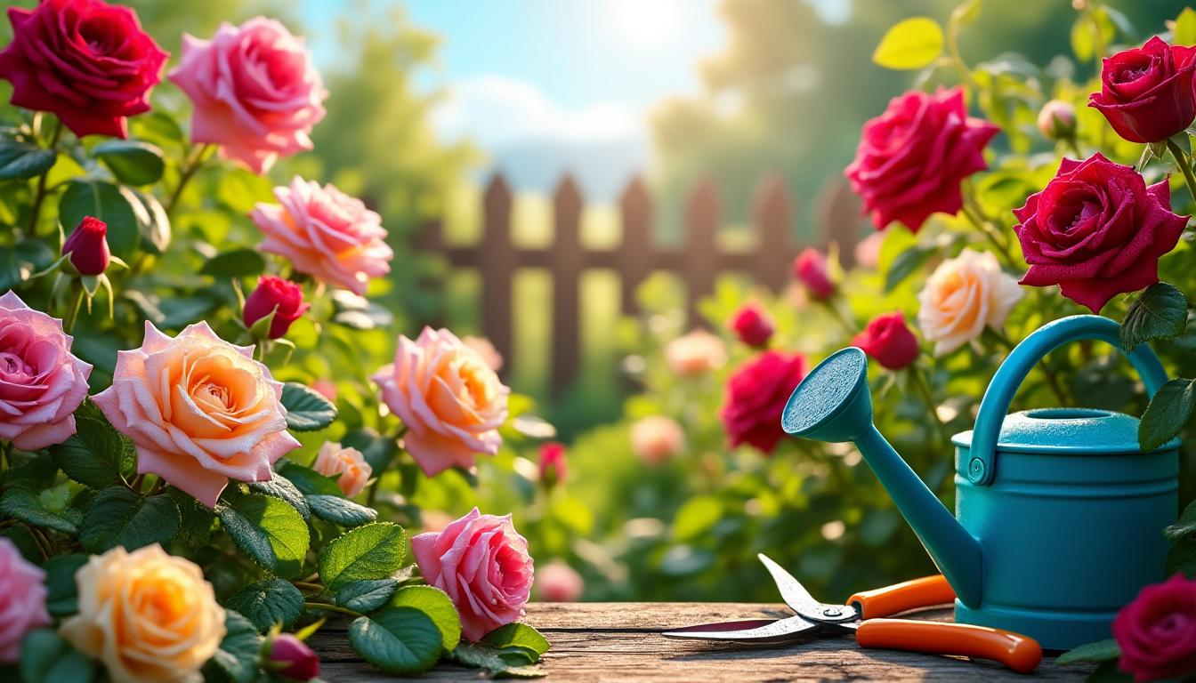 découvrez notre guide d'entretien estival des rosiers, rempli d'astuces pratiques pour obtenir des fleurs épanouies tout au long de la saison. apprenez à prendre soin de vos rosiers et à les garder en pleine santé avec des conseils simples et efficaces.