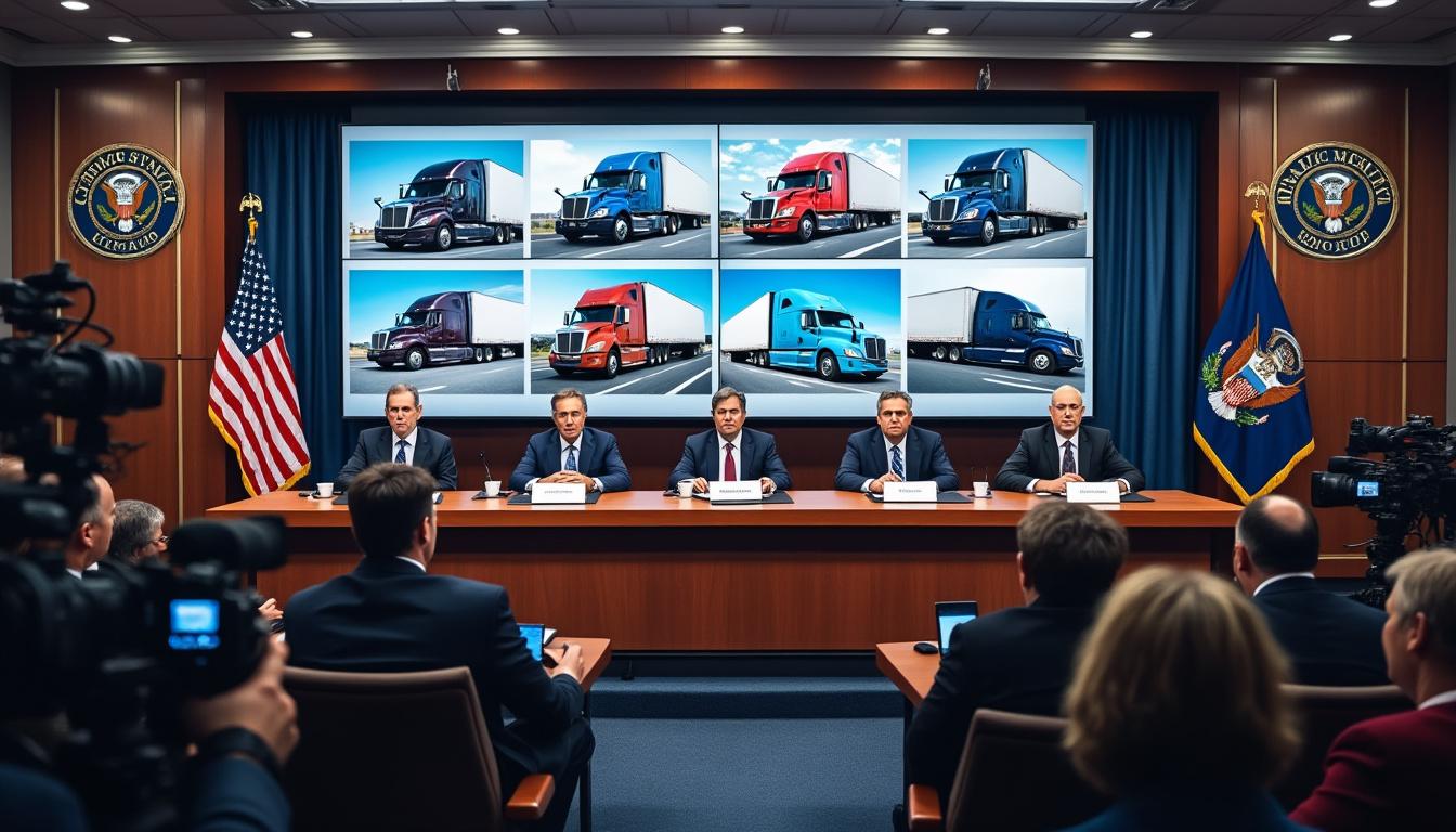 le gouvernement trump annonce le lancement d'une enquête approfondie sur les risques potentiels pour la sécurité nationale associés à l'importation de camions commerciaux. découvrez les enjeux et les implications de cette initiative cruciale pour la sécurité du pays.