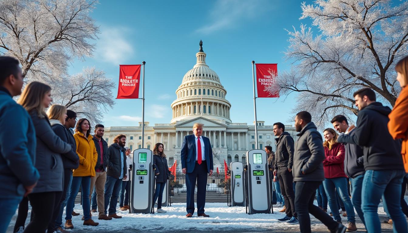 après un blocage initial, l'administration trump cède et accorde des fonds pour le développement de bornes de recharge pour véhicules électriques, marquant un tournant dans la politique américaine de soutien à l'électromobilité.