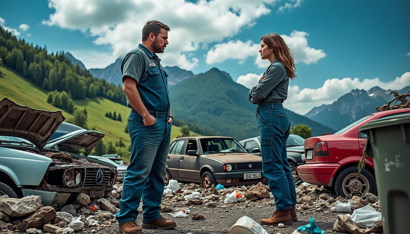 deux passionnés d'automobile ont été sanctionnés dans le jura pour mauvaise gestion des déchets dans une casse auto illégale, mettant en lumière les enjeux environnementaux liés aux activités non autorisées.