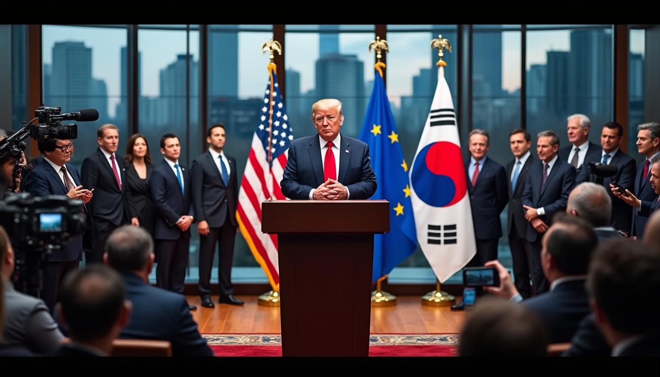 donald trump hésite à confirmer une baisse des droits de douane sur les automobiles importées d’europe, du japon et de corée du sud, maintenant l’incertitude sur les échanges commerciaux entre les états-unis et ces régions.
