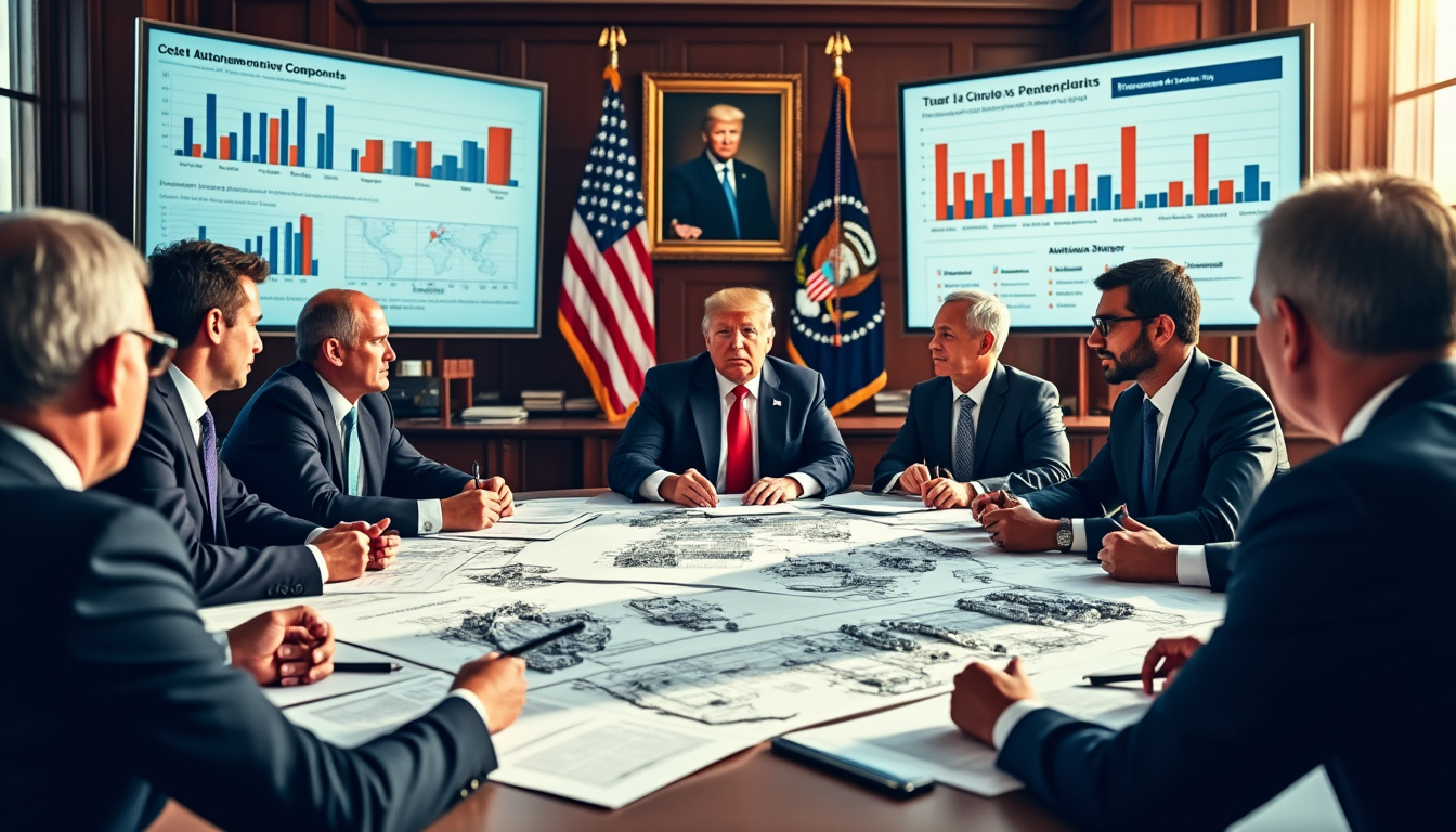 découvrez comment l'administration trump envisage d'imposer de nouveaux tarifs douaniers sur les composants automobiles, une mesure qui pourrait bouleverser le secteur de l'automobile et impacter le commerce international.