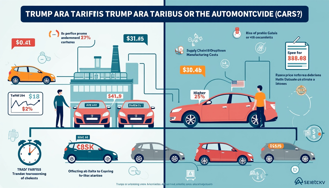 découvrez comment les récentes taxes douanières imposées par trump perturbent l'industrie automobile, provoquant des ralentissements, des hausses de prix et des conséquences économiques majeures pour les constructeurs et consommateurs.