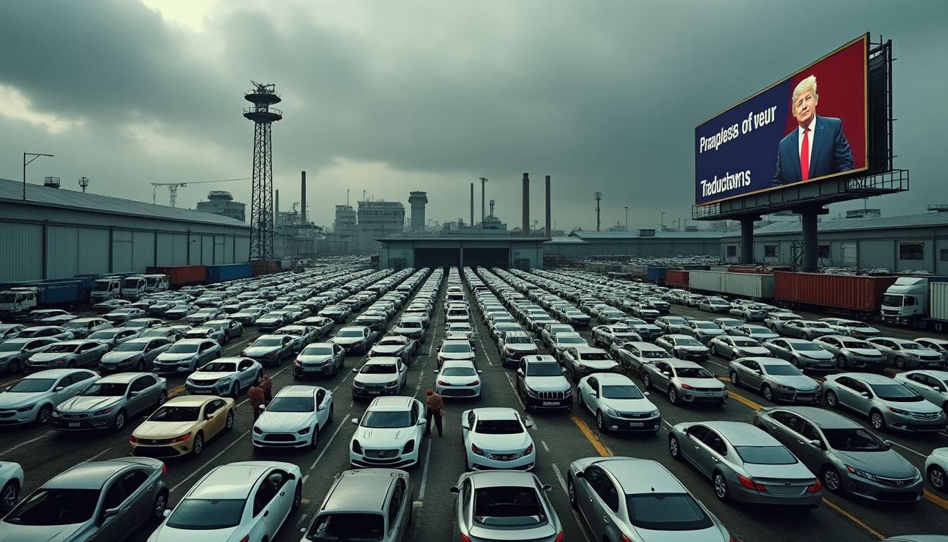 découvrez comment les nouvelles taxes douanières imposées par trump provoquent une paralysie de l'industrie automobile, impactant la production, les emplois et les échanges internationaux.