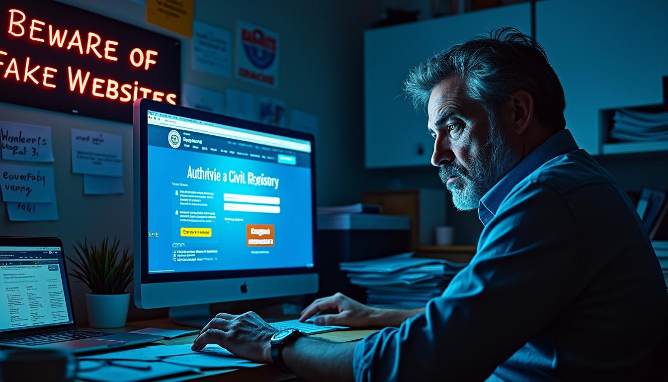 attention aux arnaques en ligne ! découvrez comment repérer les faux sites d'état civil qui réclament des frais d'abonnement injustifiés et protégez vos données personnelles.