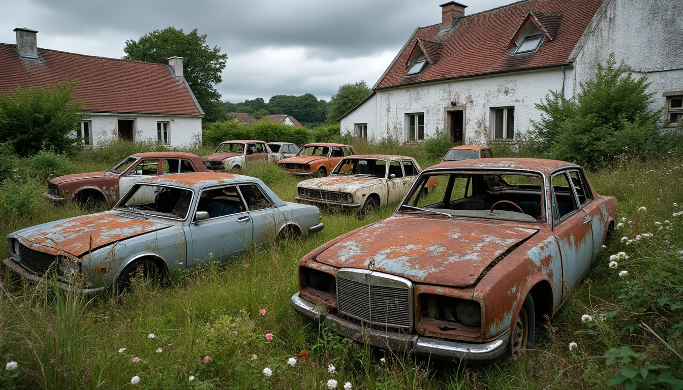 dans le morbihan, plusieurs voitures abandonnées dans un jardin suscitent la colère et l'indignation des riverains, inquiets pour leur environnement et la sécurité du quartier.