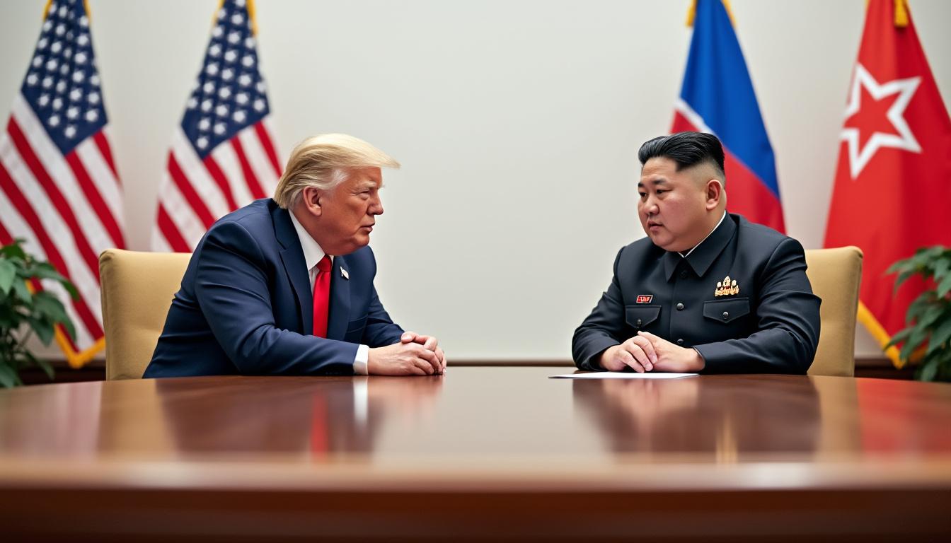 selon cnn, l'équipe de donald trump envisagerait une rencontre historique avec le dirigeant nord-coréen kim jong-un, un événement aux enjeux diplomatiques majeurs.