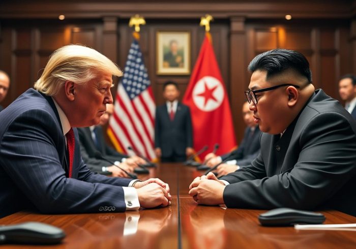selon cnn, l'équipe de donald trump envisage une rencontre historique avec kim jong-un, marquant un tournant potentiel dans les relations internationales.