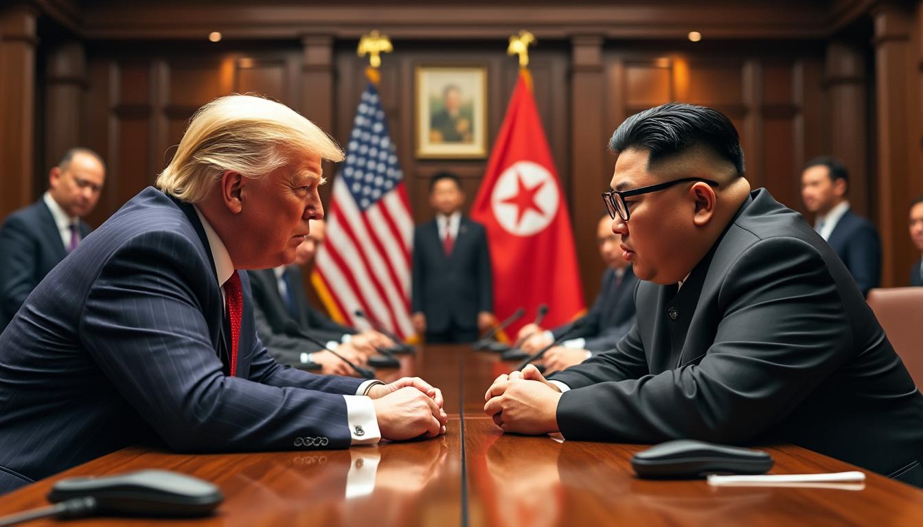 selon cnn, l'équipe de donald trump envisage une rencontre historique avec kim jong-un, marquant un tournant potentiel dans les relations internationales.