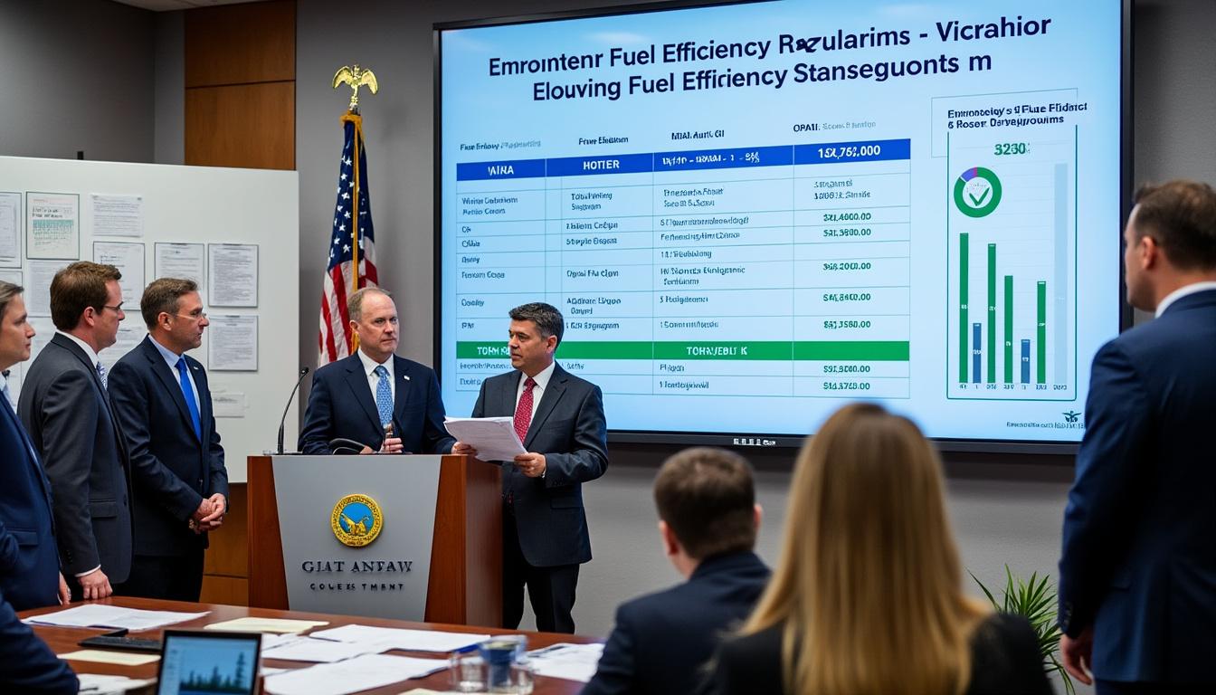 l'administration trump commence à réduire les normes d'économie de carburant mises en place sous biden, suscitant un débat sur l'impact environnemental et économique.