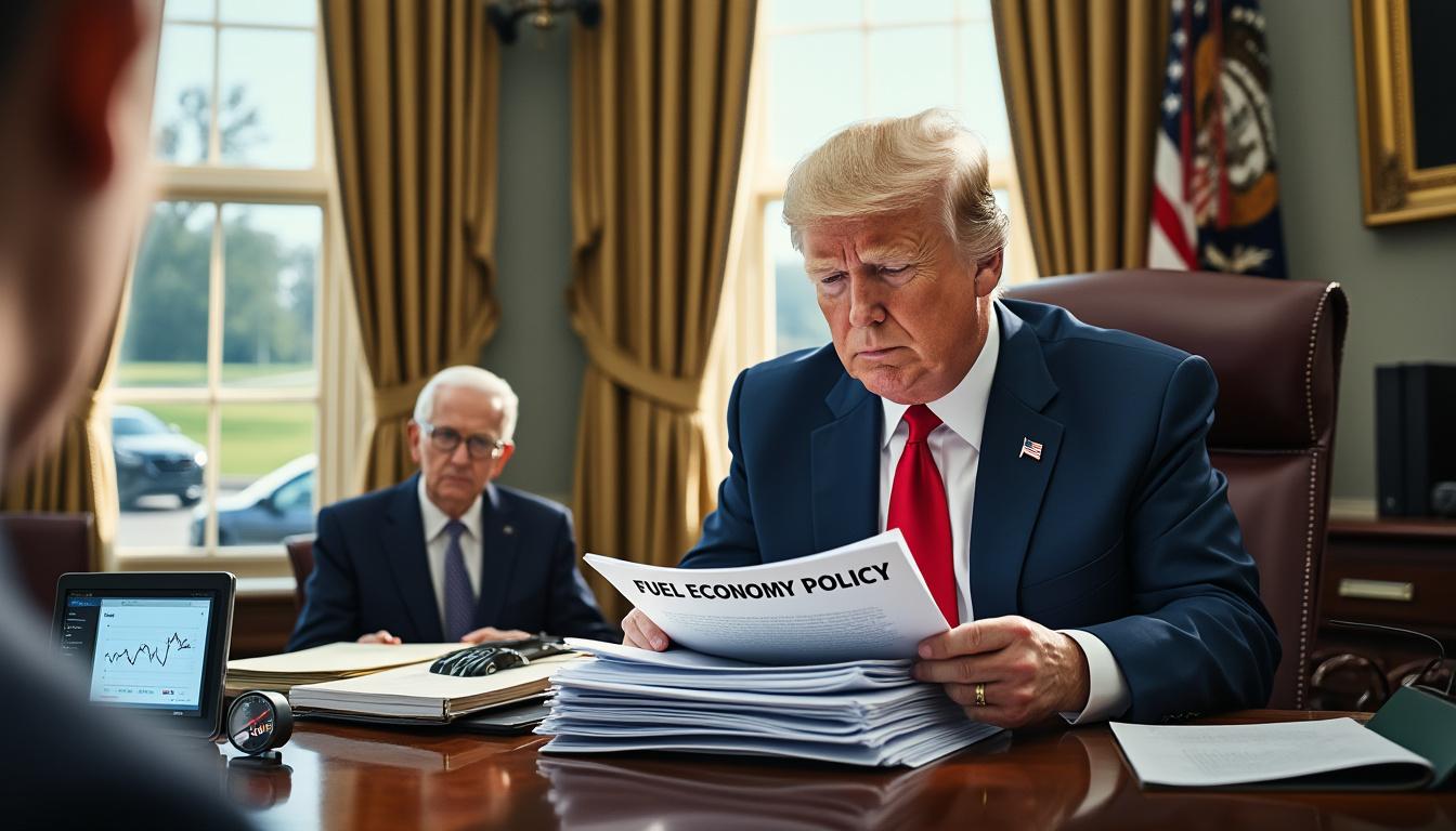 l'administration trump commence à réduire les normes d'économie de carburant mises en place sous le mandat de biden, marquant un changement majeur dans la politique environnementale des états-unis.