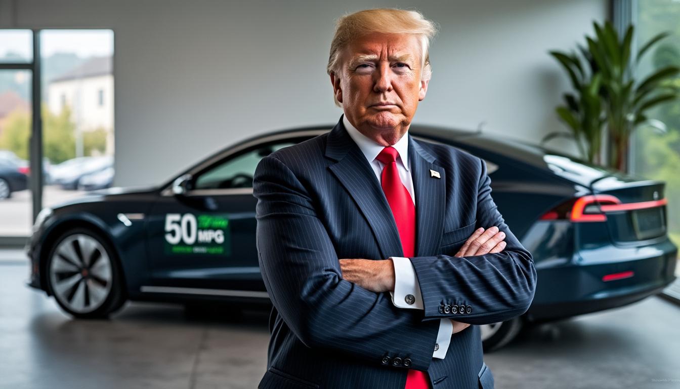 trump prévoit de réviser les normes d'efficacité énergétique des véhicules, impactant les réglementations environnementales et l'industrie automobile.