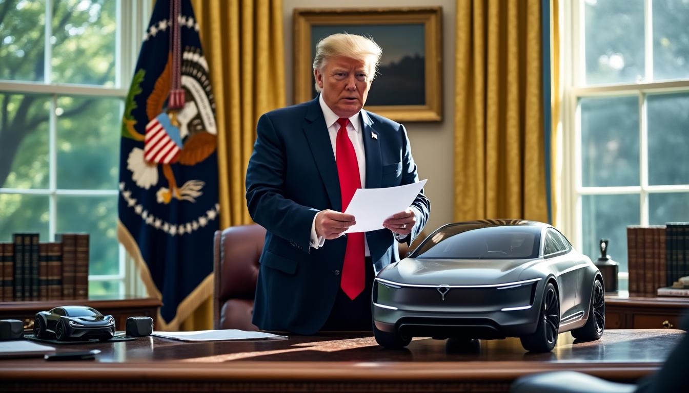 trump refuse fermement tout remboursement concernant les investissements effectués dans les véhicules électriques, soulignant une position catégorique sur ce sujet.