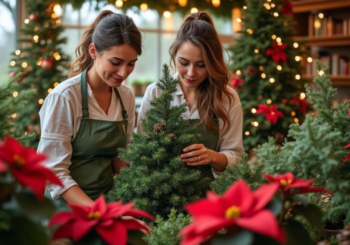 découvrez les conseils d'experts de lydie et andaline de botanic la ravoire pour l'entretien du sapin de noël, ainsi que des plantes et fleurs festives comme la poinsétia, afin de garder votre décoration naturelle éclatante tout au long des fêtes.