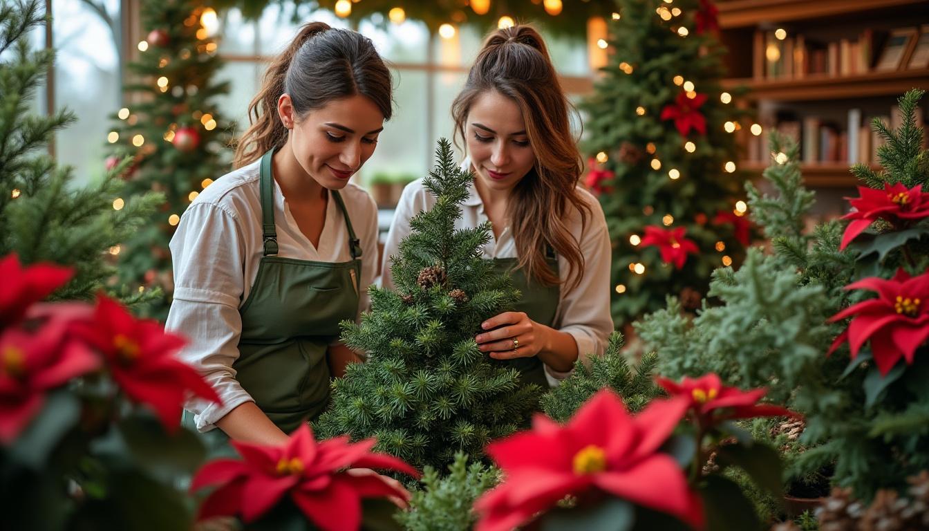 découvrez les conseils d'experts de lydie et andaline de botanic la ravoire pour l'entretien du sapin de noël, ainsi que des plantes et fleurs festives comme la poinsétia, afin de garder votre décoration naturelle éclatante tout au long des fêtes.