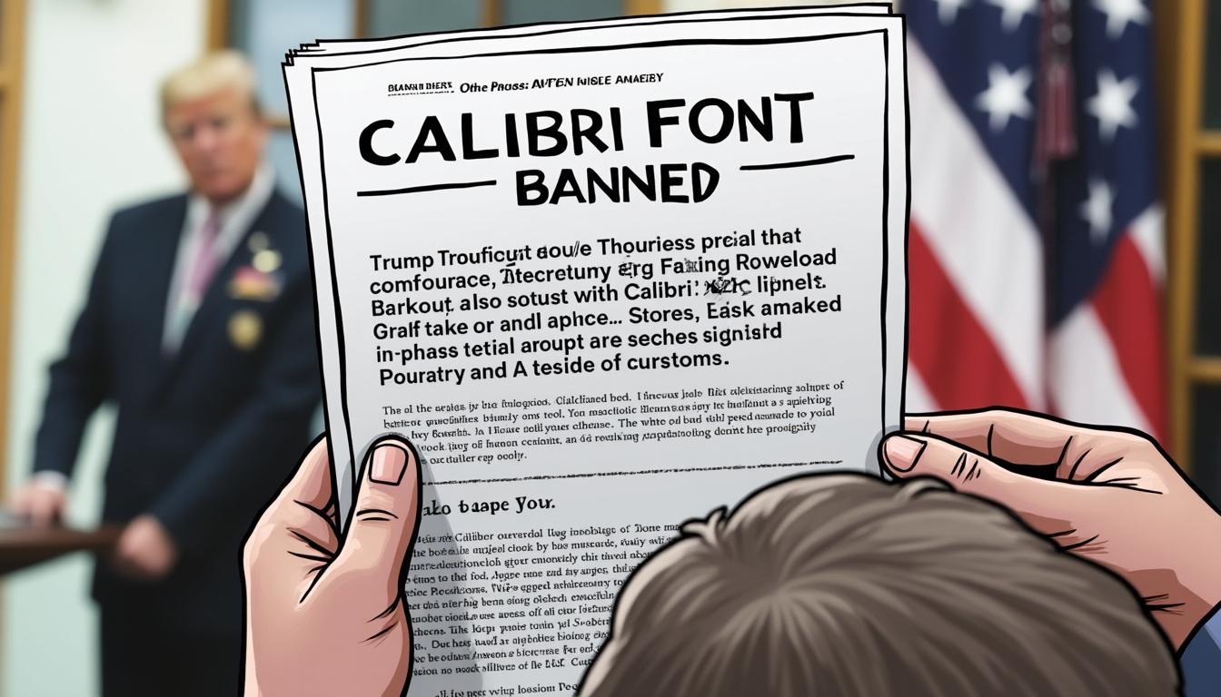 décision controversée : l'administration trump interdit l'usage de la police calibri pour les diplomates américains, estimée trop inclusive.