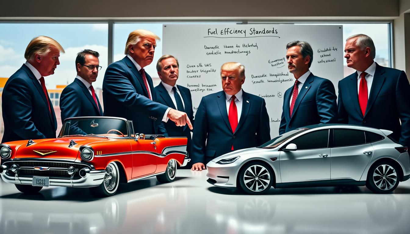 l'administration trump met l'accent sur la réduction des prix des voitures traditionnelles, au détriment du développement des véhicules électriques, influençant ainsi le marché automobile et les politiques environnementales.
