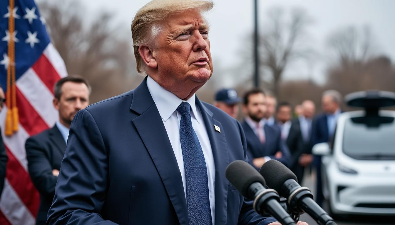 donald trump propose de relâcher les normes d'autonomie des véhicules, ce qui pourrait affaiblir les efforts pour lutter contre le changement climatique et compromettre les politiques environnementales.