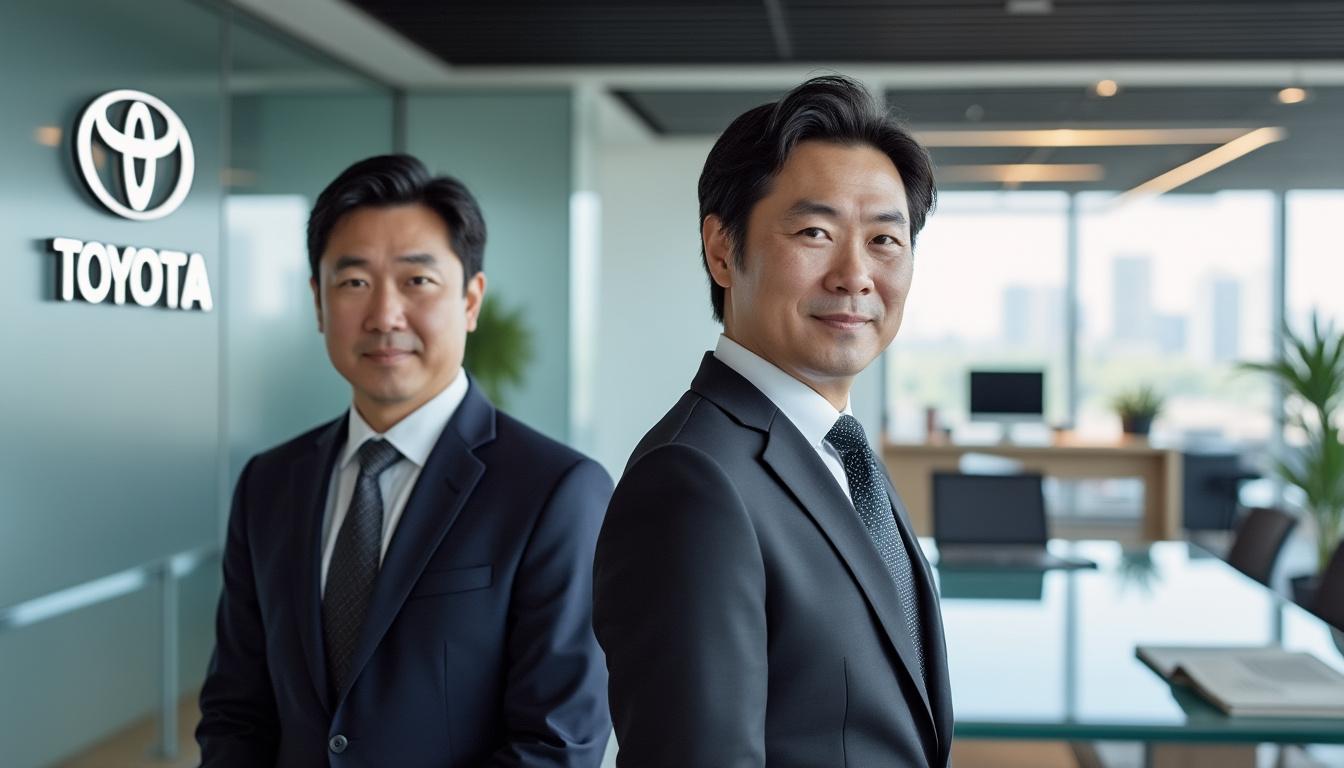 toyota annonce la nomination de kenta kon, directeur financier, au poste de ceo, tandis que koji sato est promu vice-président, marquant une nouvelle ère dans la direction de l'entreprise.