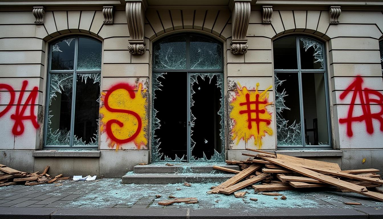à fresnes, la mairie a été vandalisée et plusieurs vitrines brisées à la veille de l’investiture du nouveau maire, suscitant inquiétude et réaction dans la commune.
