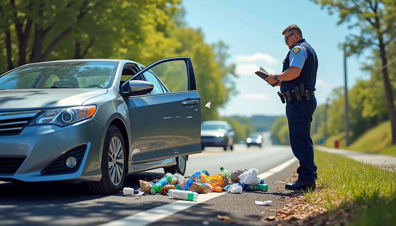 découvrez les sanctions sévères pour ceux qui jettent leurs déchets par la fenêtre de la voiture et les efforts pour préserver notre environnement.