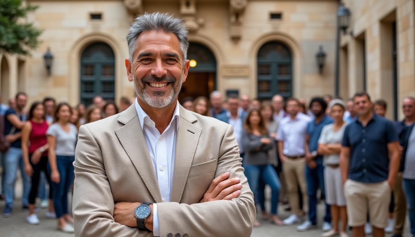 jean-antoine villegas réélu maire d'ouveillan, poursuivant son engagement pour le développement et le bien-être de la commune.