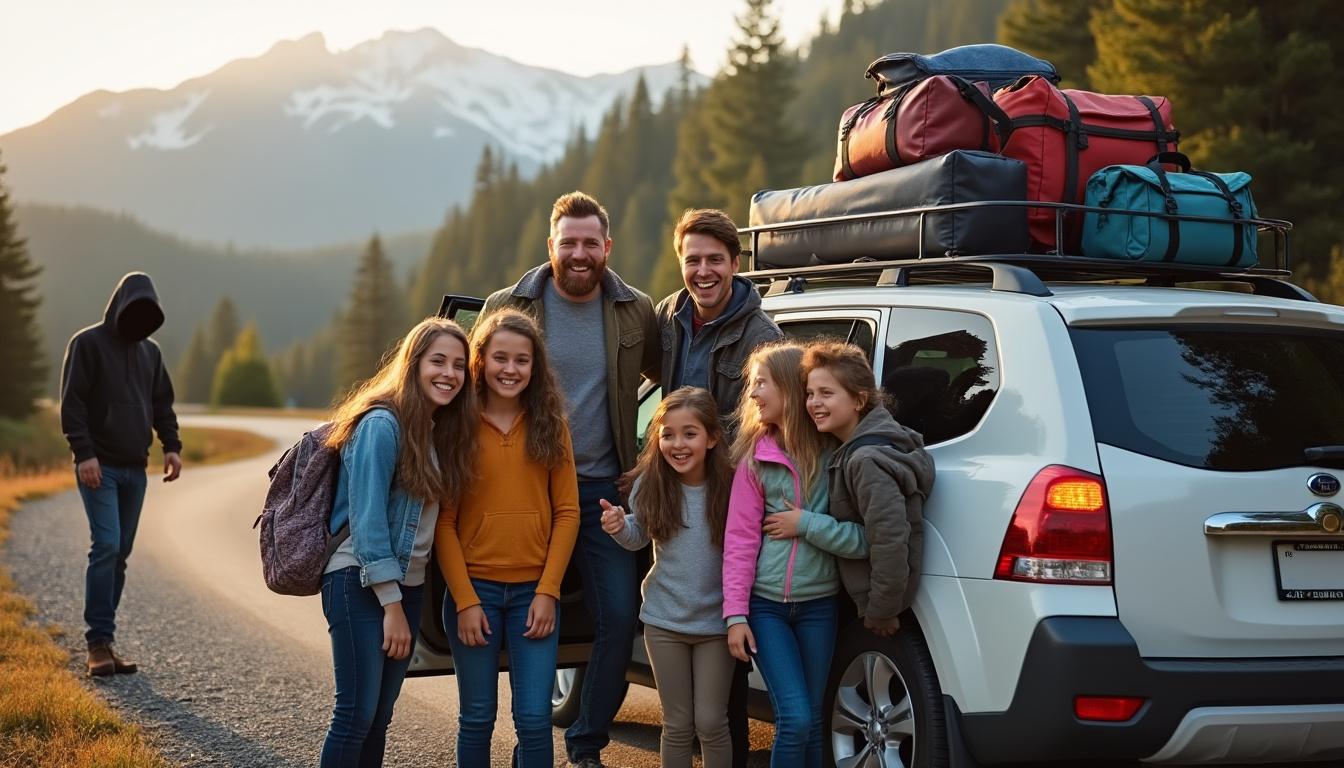 une famille avec leurs quatre filles commence le road-trip de leurs rêves, mais leur aventure prend une tournure inattendue lorsque leur voiture est volée.