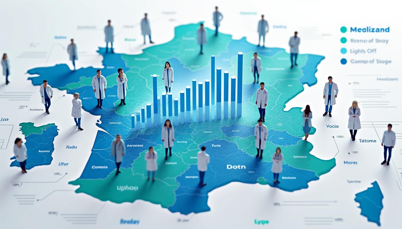 découvrez l'évolution du nombre de médecins en france à travers des infographies détaillées, mettant en lumière la croissance globale et les disparités géographiques persistantes.